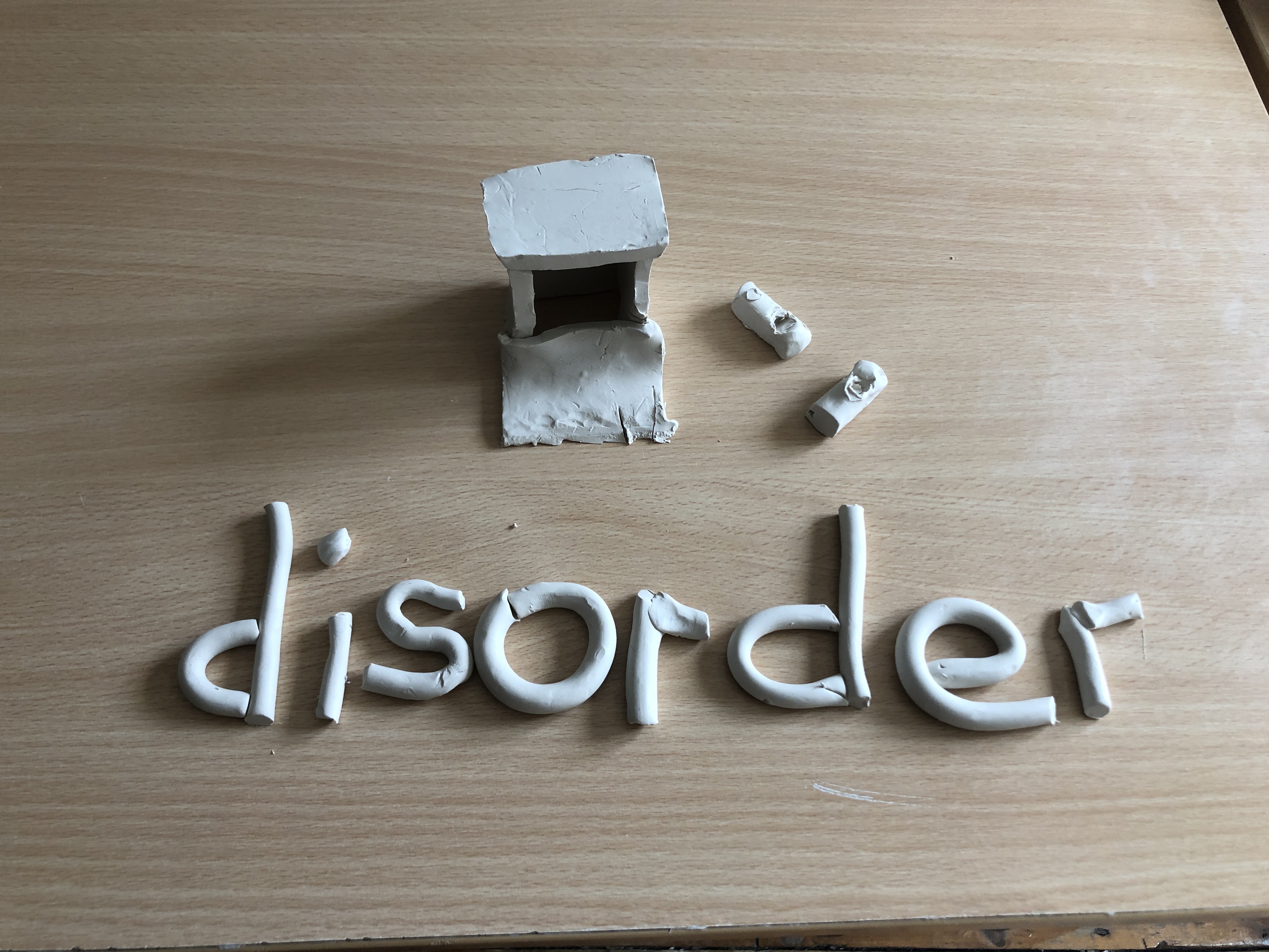 Disorder: when things are not in their proper place, condition or position.